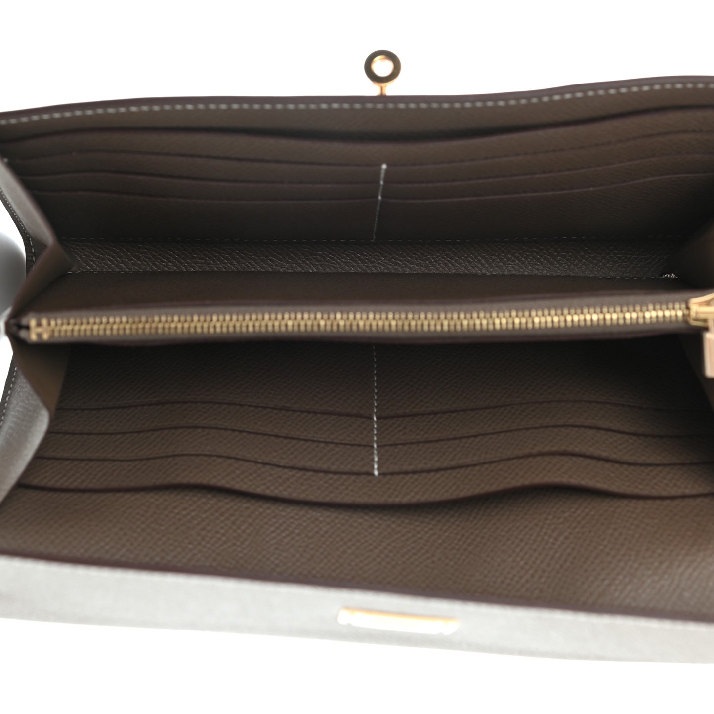 Epsom Kelly Longue Wallet Etoupe