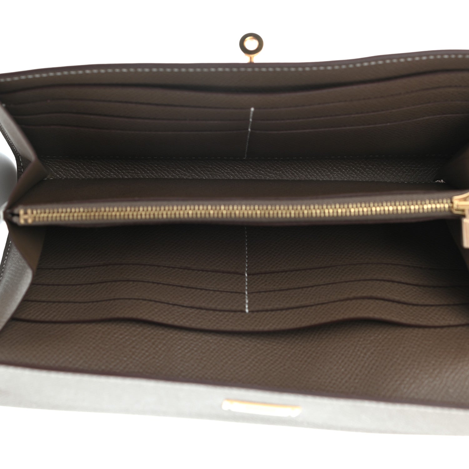 Hermes Epsom Kelly Longue Wallet Etoupe 5 of 9