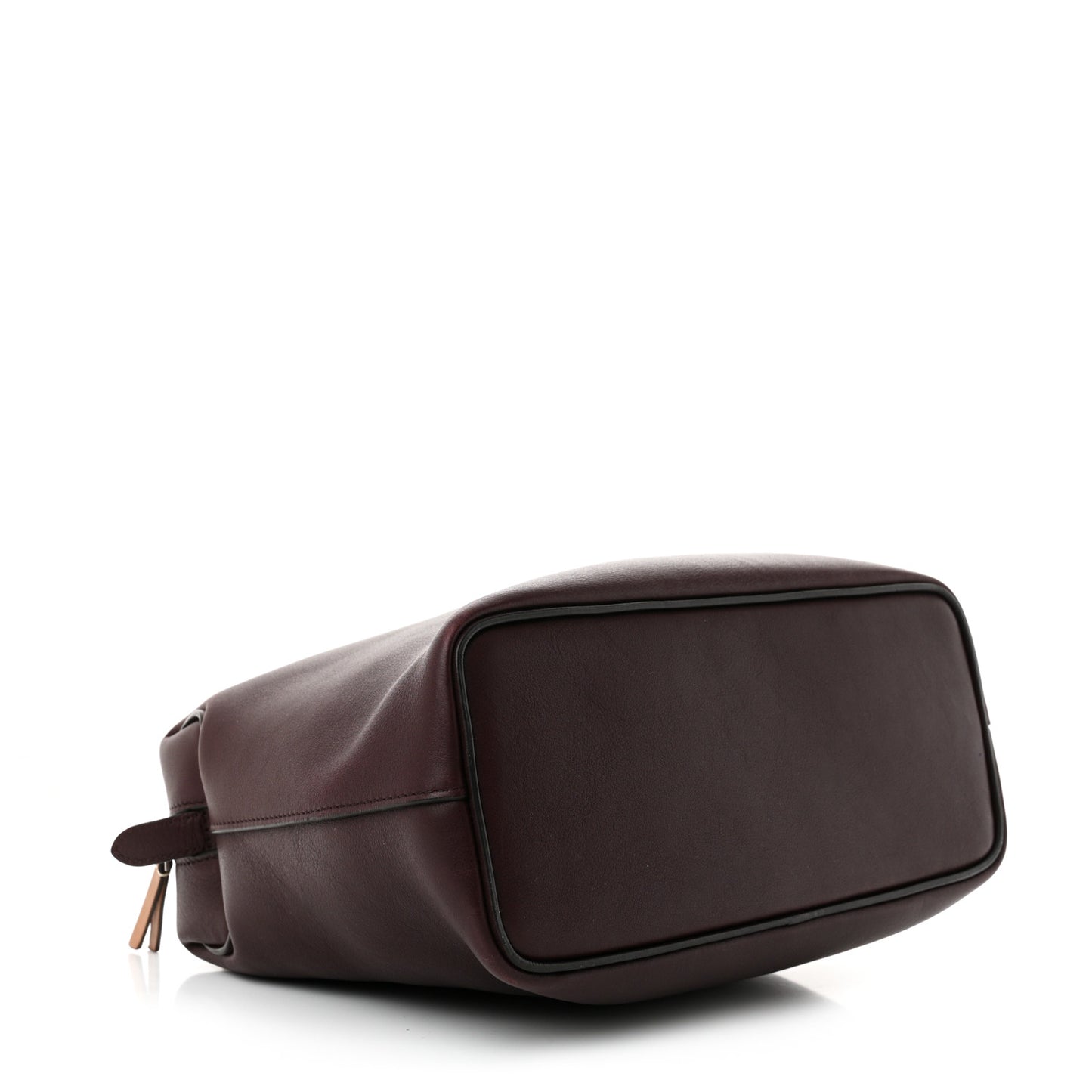 Lambskin Small Soft Cube Satchel Burgundy