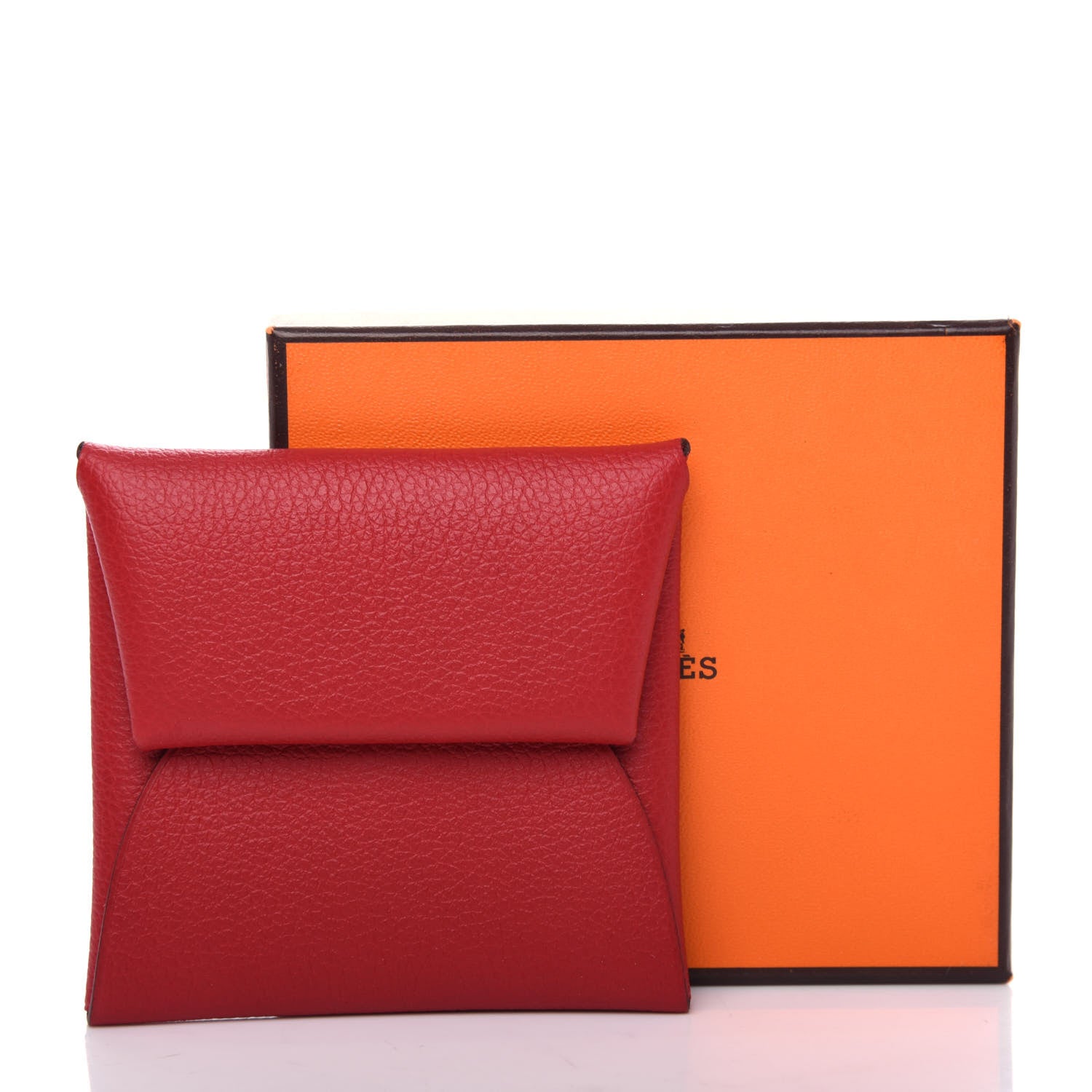 Hermes Evercolor Bastia Verso Coin Purse Rouge Piment Rouge de Coeur 7 of 7