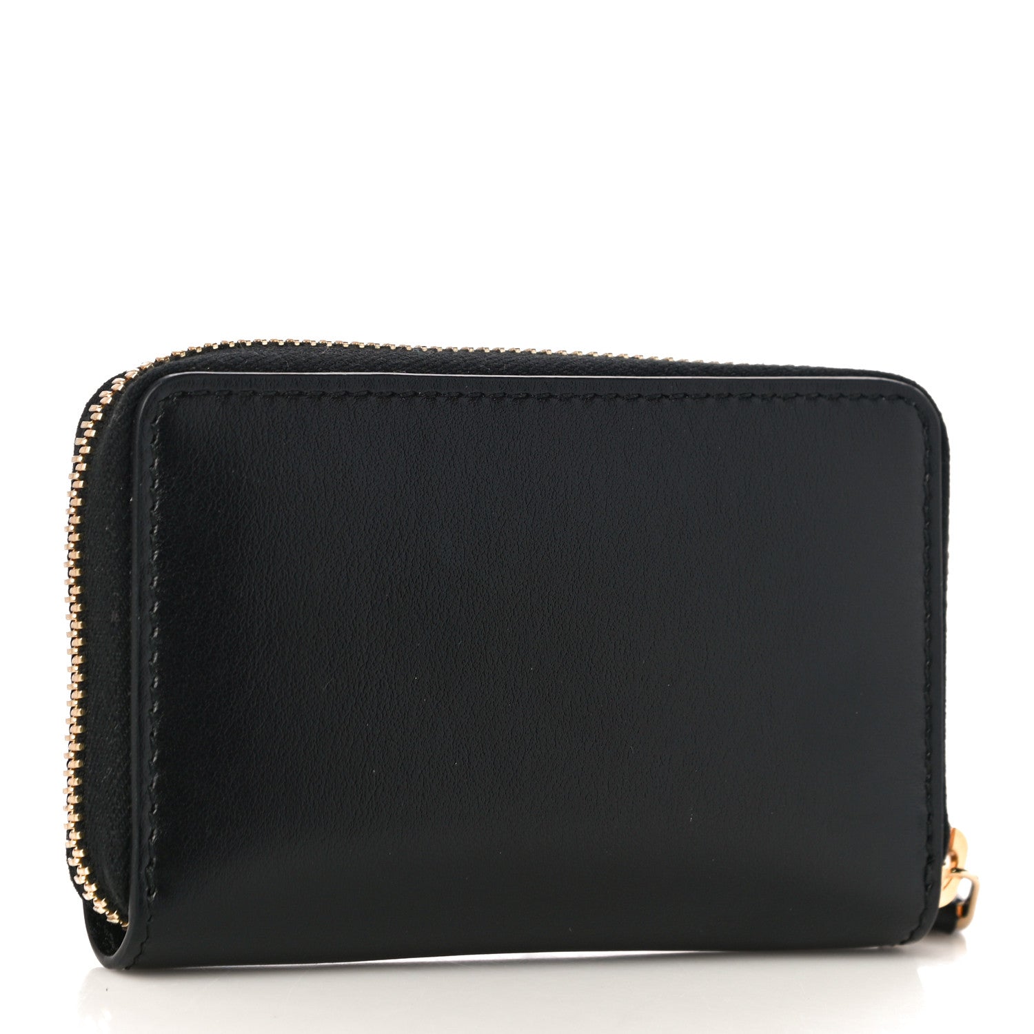 Gucci Plutone Calfskin Logo Zip Around Card Case Black 3 of 9