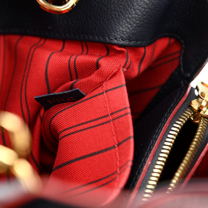 Louis Vuitton Empreinte Montaigne MM Marine Rouge 6 of 9