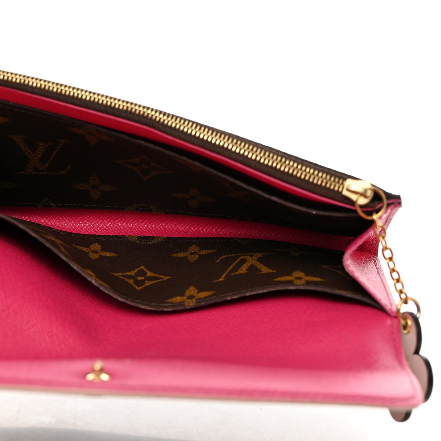 Monogram Bloom Flower Emilie Wallet Fuchsia