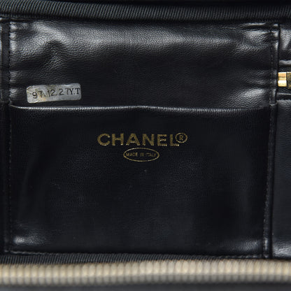Chanel Caviar Vanity Cosmetic Case Black 6 of 11