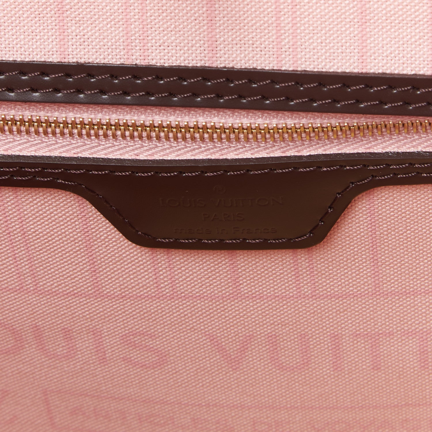 Louis Vuitton Damier Ebene Neo Neverfull MM Rose Ballerine 7 of 8