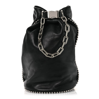 Alexander Wang Lambskin Attica Chain Dry Sack Bucket Bag Black 1 of 11