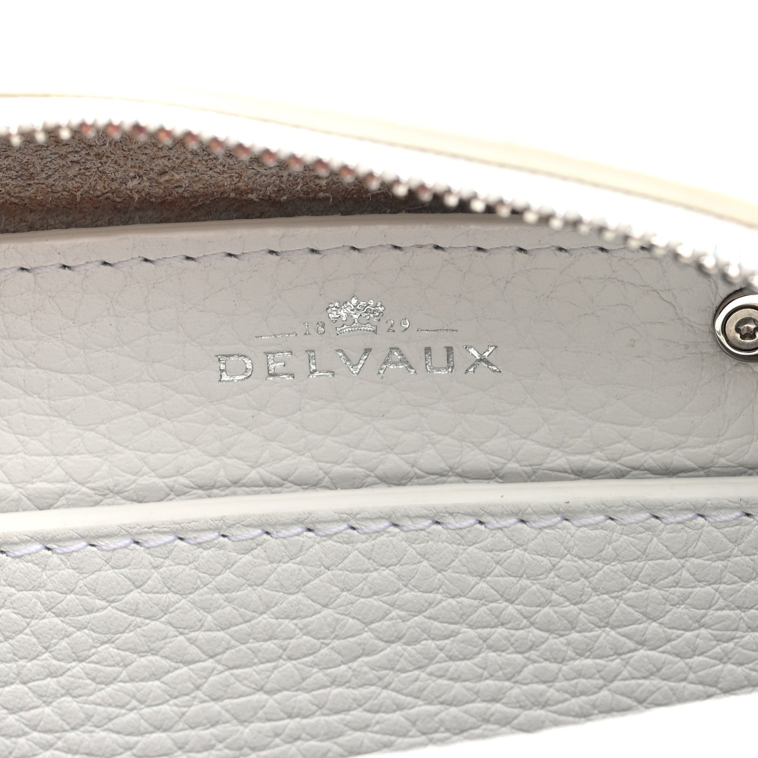 Delvaux Taurillon Soft Nano Cool Box Satchel White 6 of 9