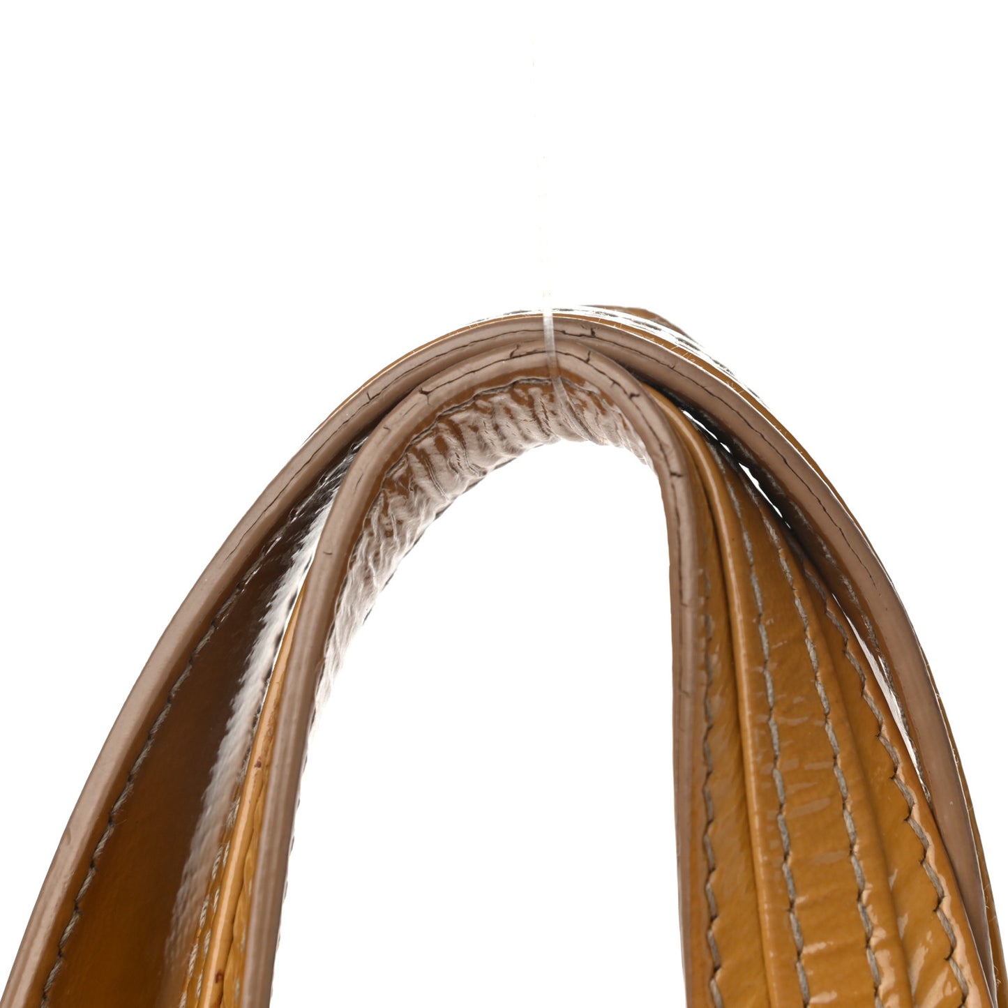 Patent Cannage Large Dior Soft Shopping Tote Beige