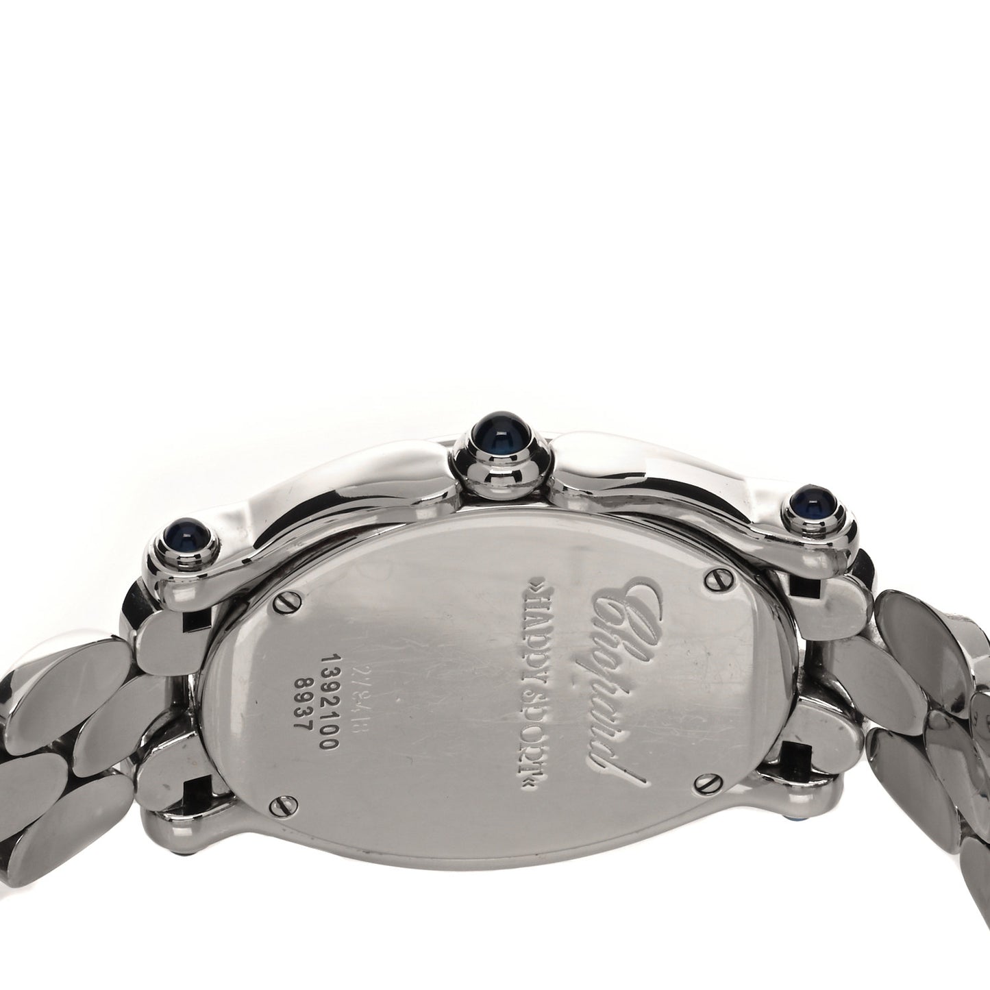 Stainless Steel 7 Diamond 31mm Oval Happy Sport Quartz Watch