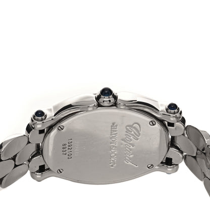 Chopard Stainless Steel 7 Diamond 31mm Oval Happy Sport Quartz Watch 4 of 4