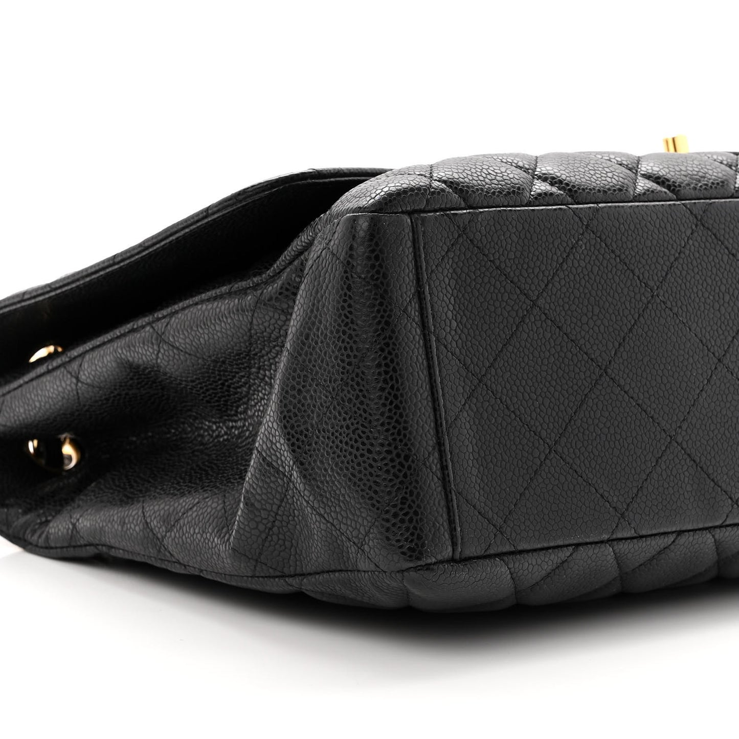 Caviar Quilted Maxi Single Flap Black