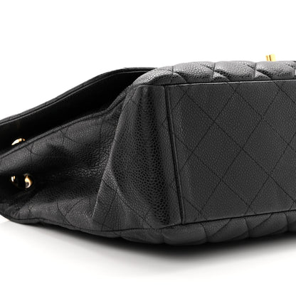 Chanel Caviar Quilted Maxi Single Flap Black 7 of 8