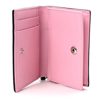 Christian Dior Lambskin Cannage Bi-color Small Lady Dior Flap Card Holder Black Pink 5 of 8