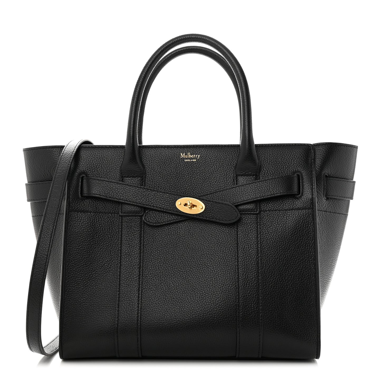 Small Classic Grain Small Zipped Bayswater Black
