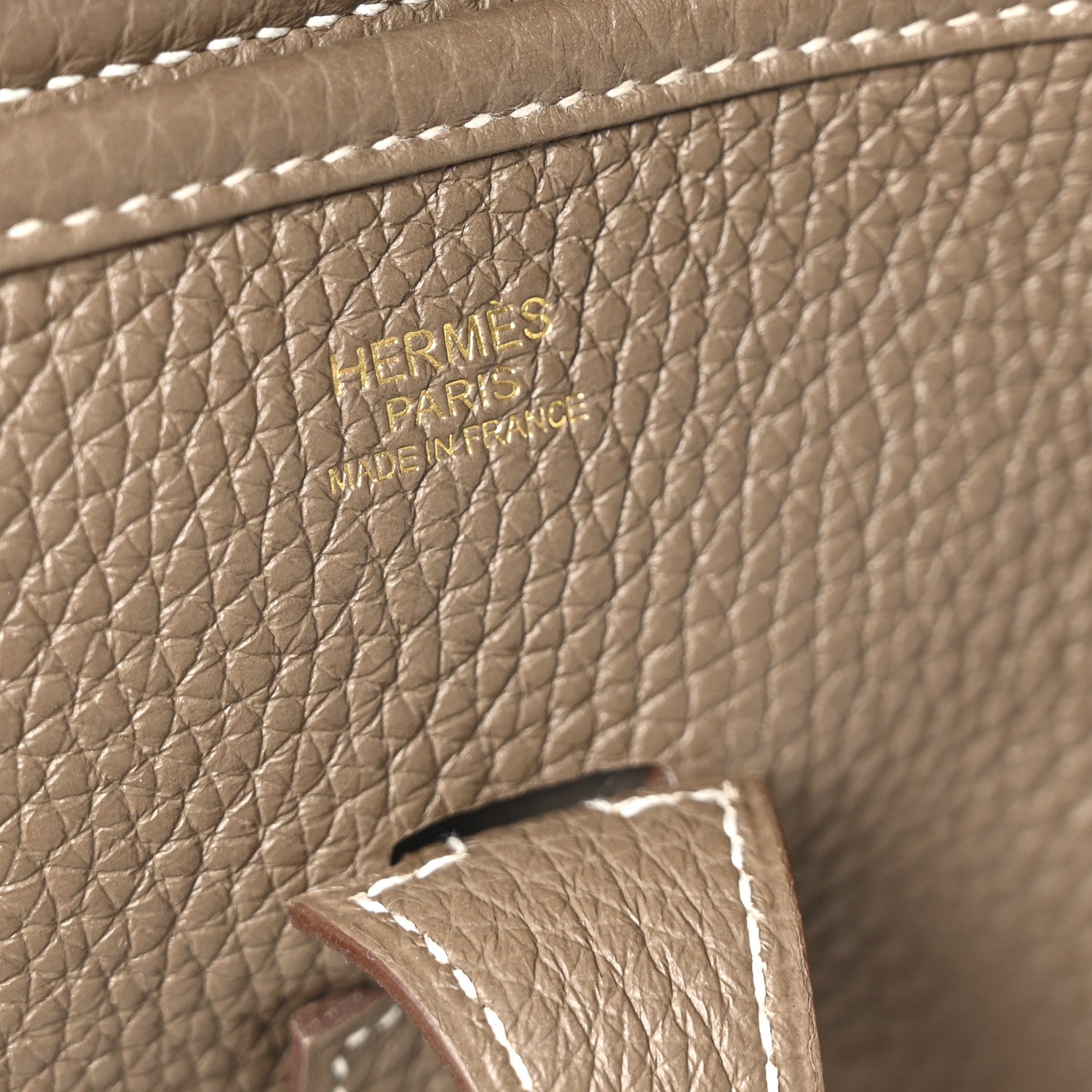 Hermes Taurillon Clemence Evelyne III PM Etoupe 6 of 10