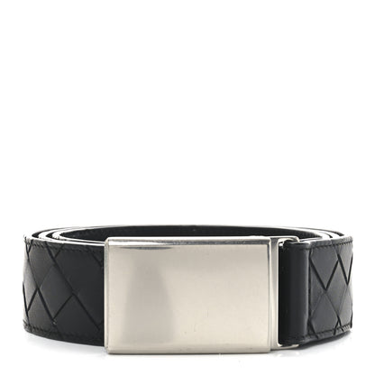 Bottega Veneta Nappa Intrecciato Belt M Black 1 of 4