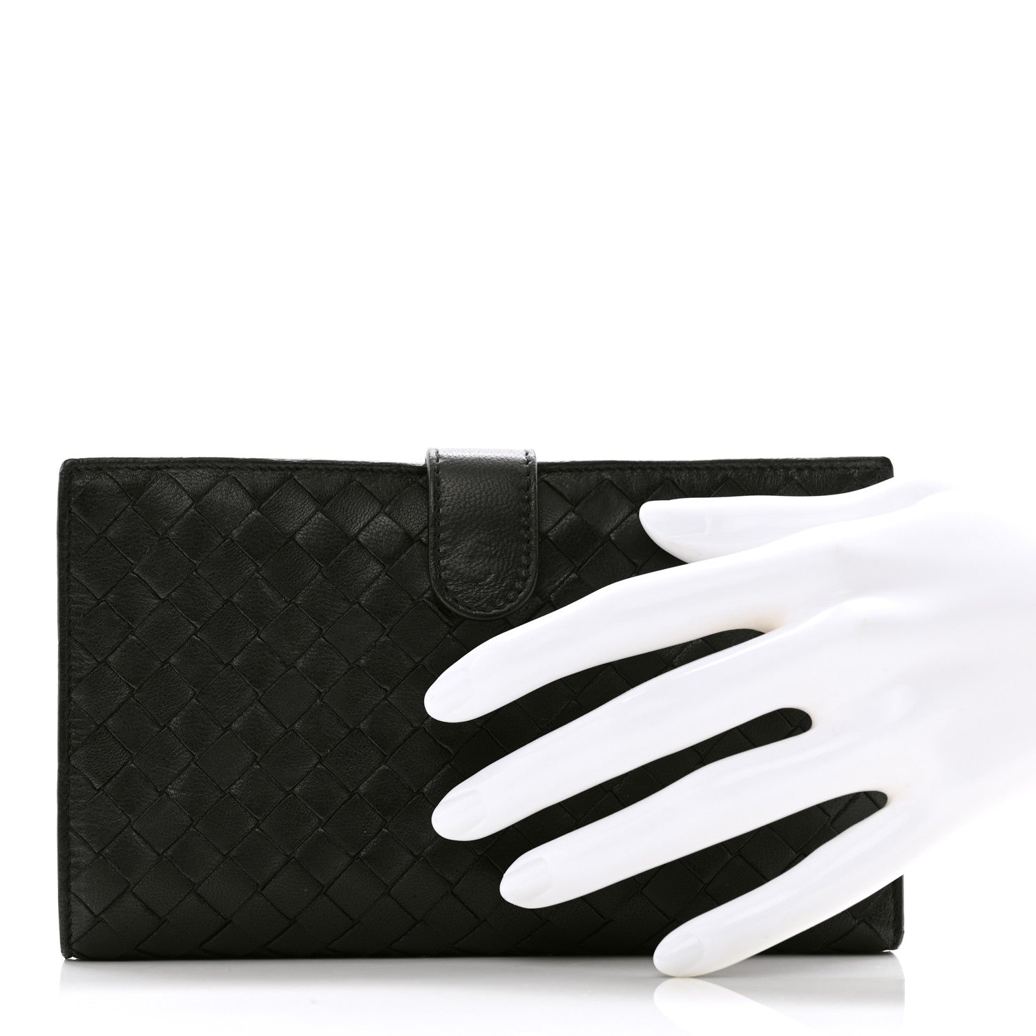 Bottega Veneta Nappa Intrecciato Wallet Black 2 of 8