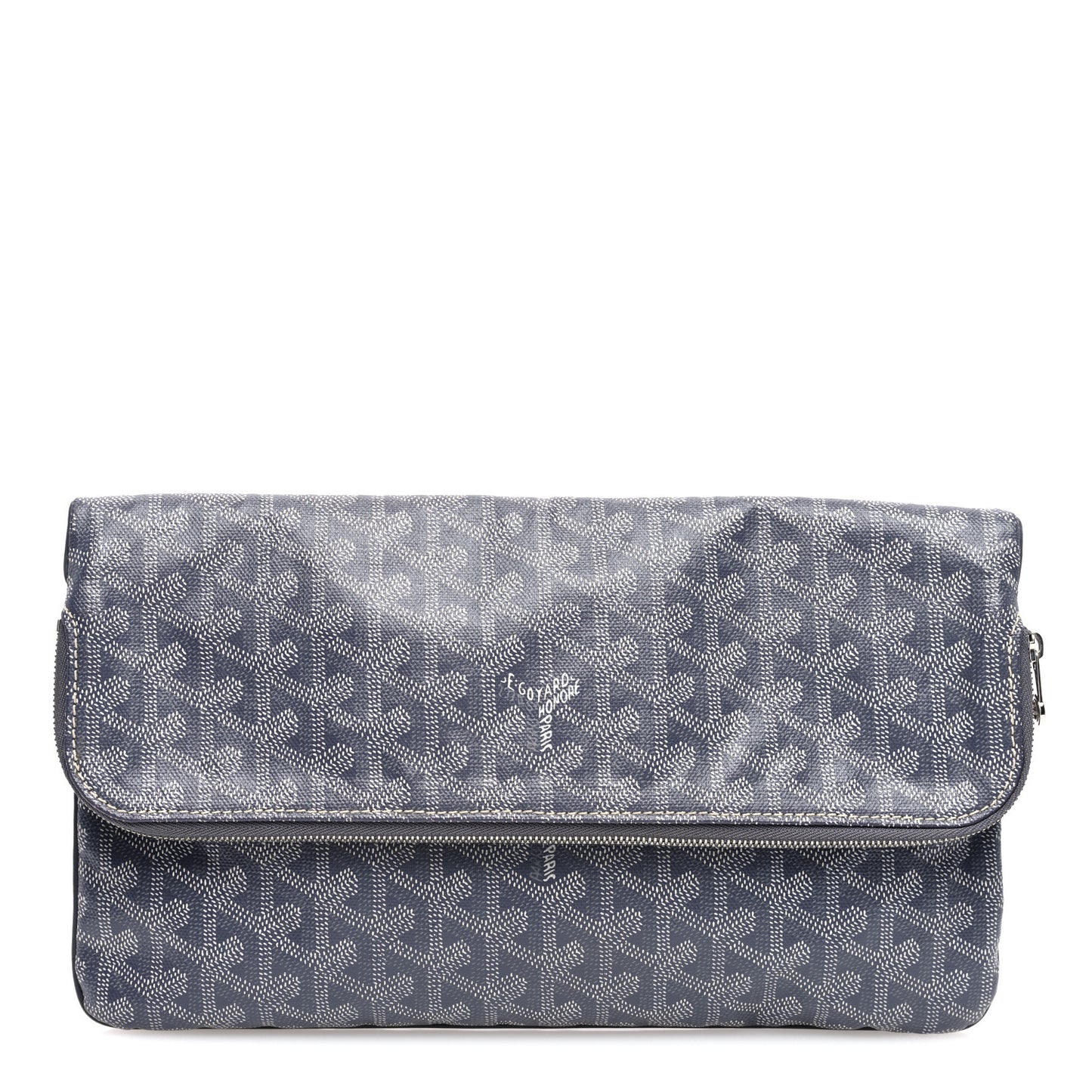 Goyardine Sainte Marie Soft Clutch Grey