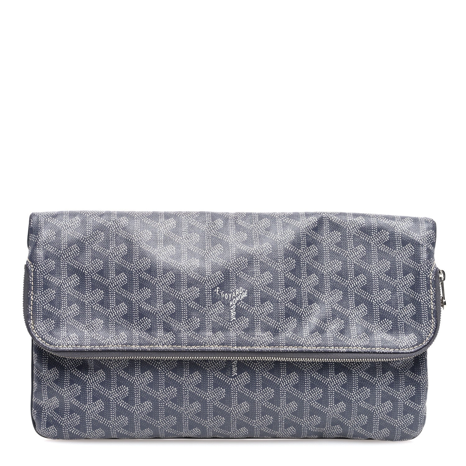 Goyard Goyardine Sainte Marie Soft Clutch Grey 1 of 6
