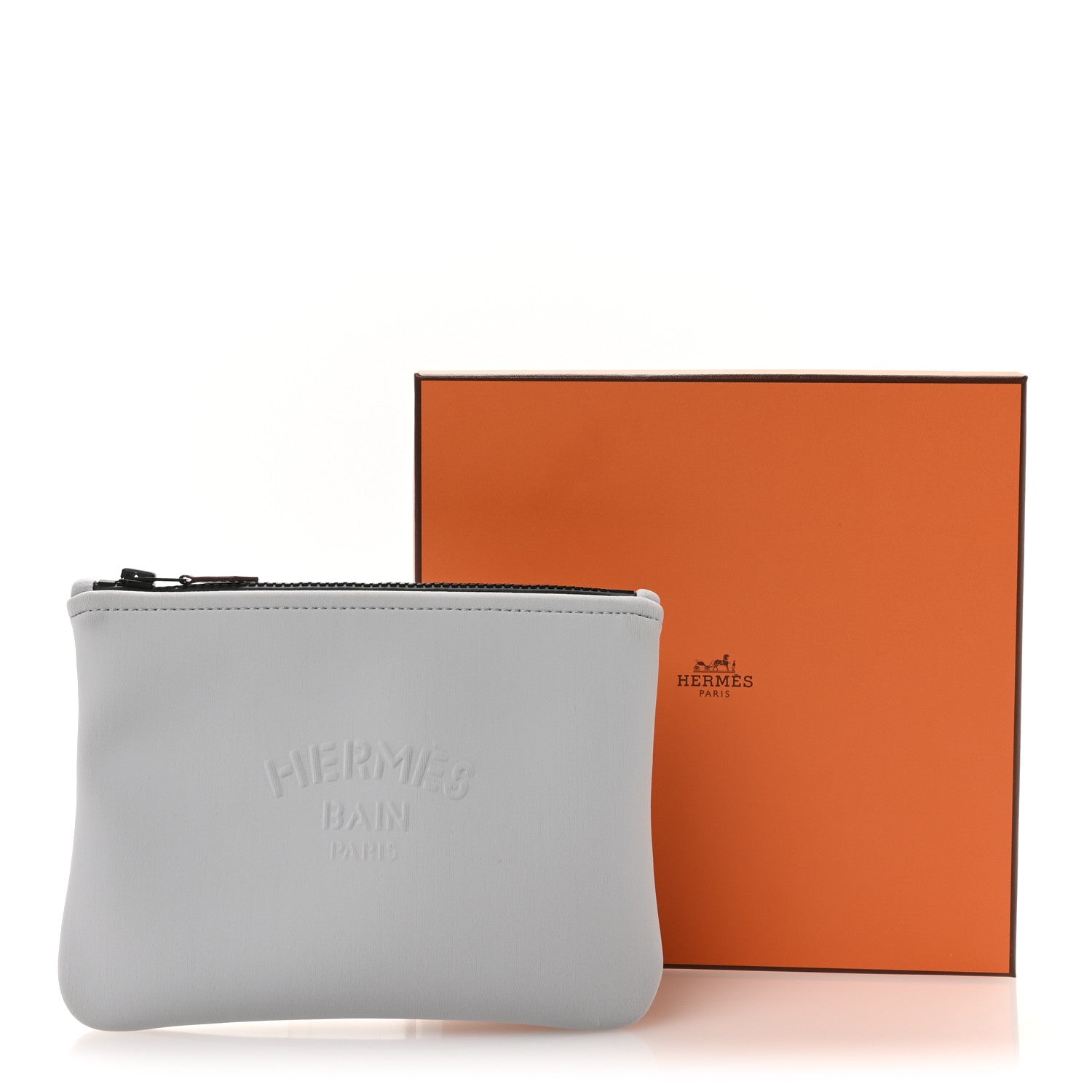 Hermes Neoprene Neobain Small Case Acier 7 of 7