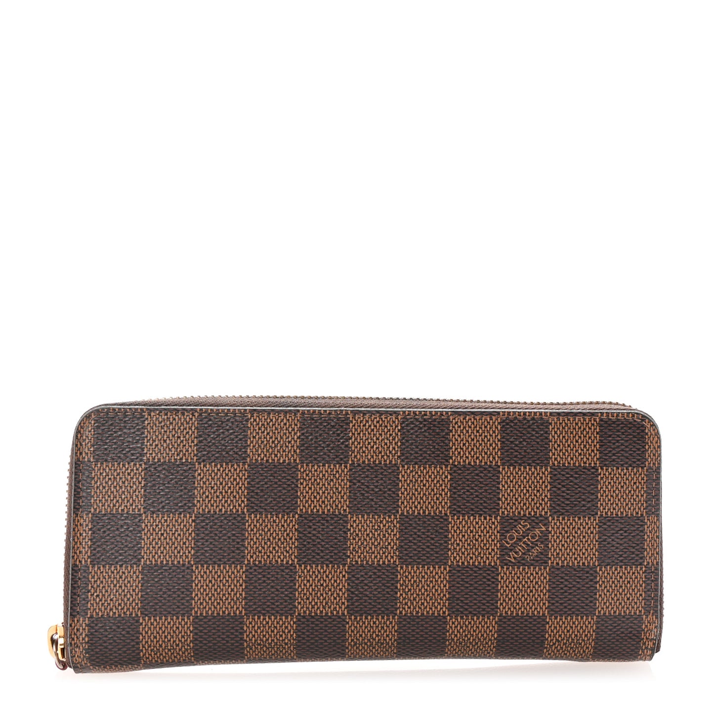 Damier Ebene Clemence Wallet Cherry