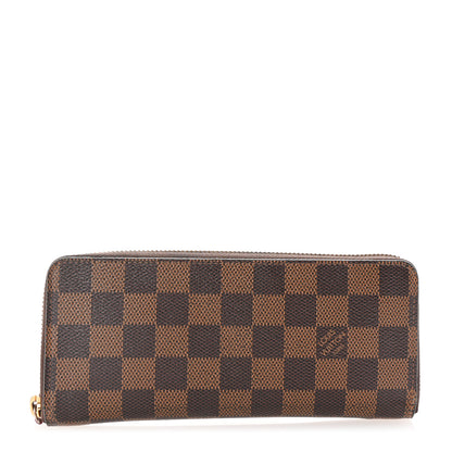 Louis Vuitton Damier Ebene Clemence Wallet Cherry 1 of 7