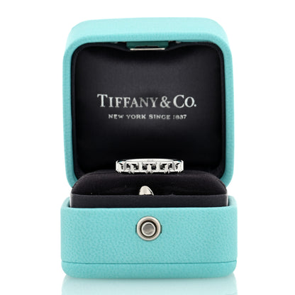 Tiffany 18K White Gold T True Narrow Band Ring 48 4.5 5 of 5