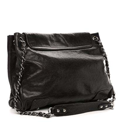 Chanel Glazed Caviar Pocket In The City Tote Brown 2 of 6