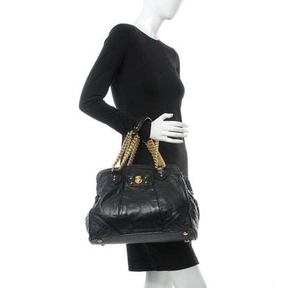 Marc Jacobs Calfskin Mix Quilted East West Virna Black 2 of 12
