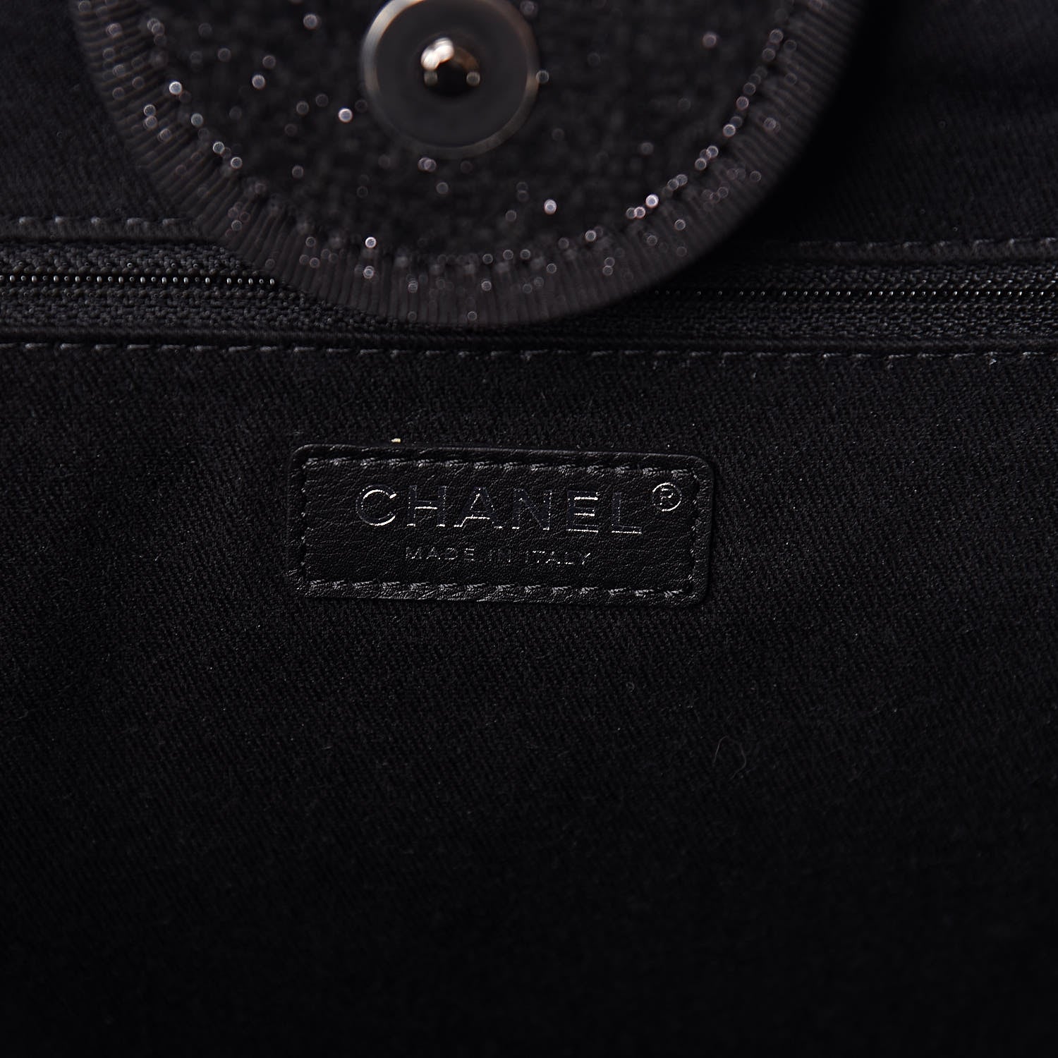 Chanel Lurex Boucle Medium Deauville Tote Black 6 of 10