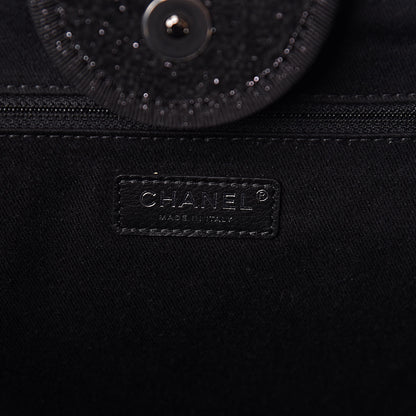 Chanel Lurex Boucle Medium Deauville Tote Black 6 of 10