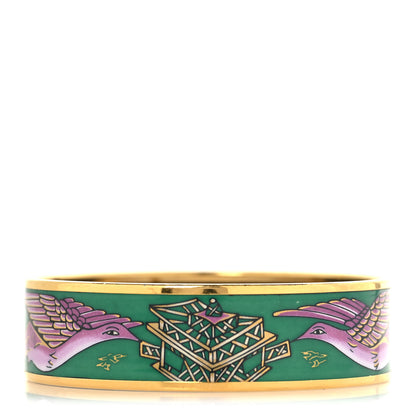 Hermes Enamel Printed Wide Bracelet 70 3 of 5