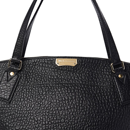 Burberry Signature Grain Calfskin Medium Welburn Tote Black 9 of 9