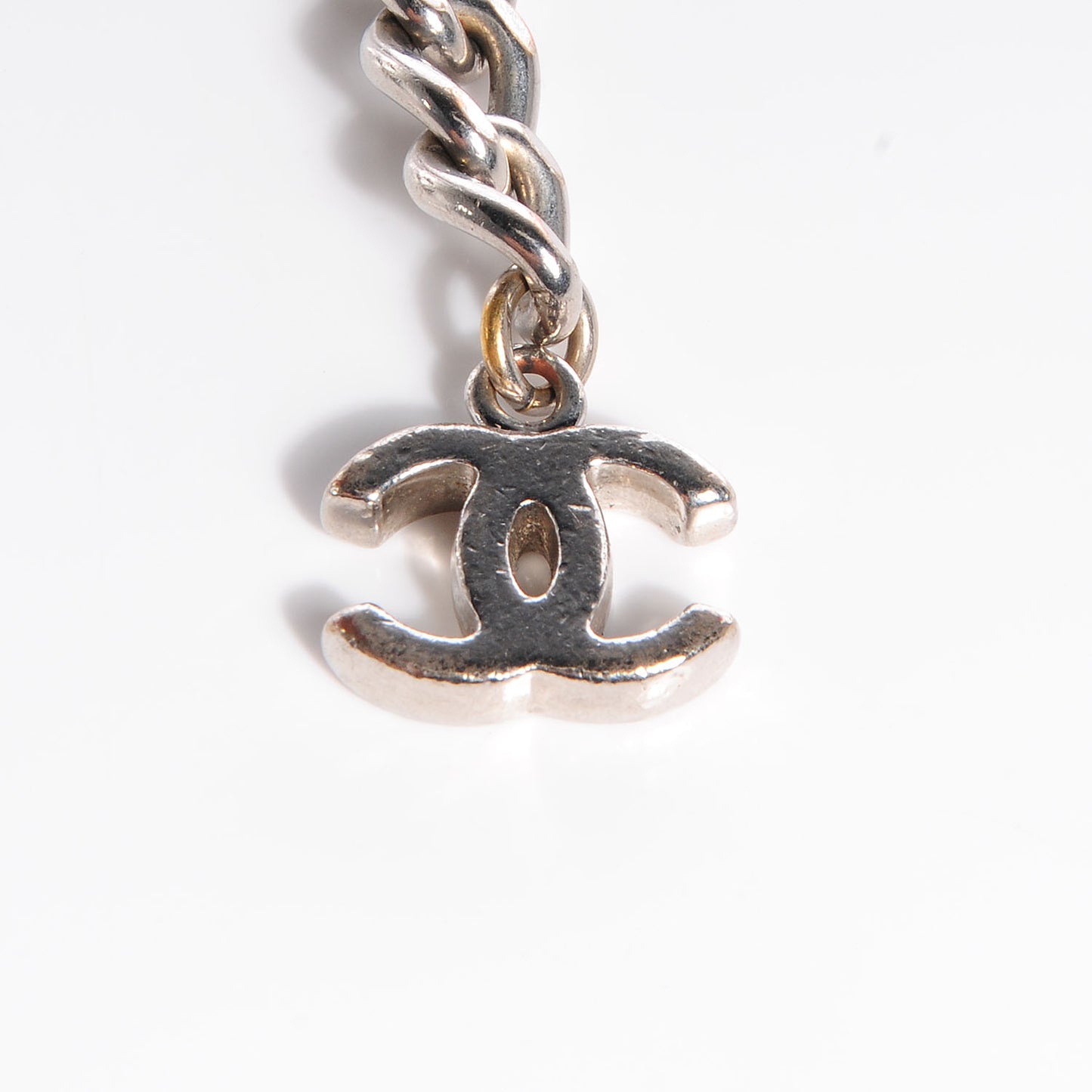 CC Chain Logo Belt Silver