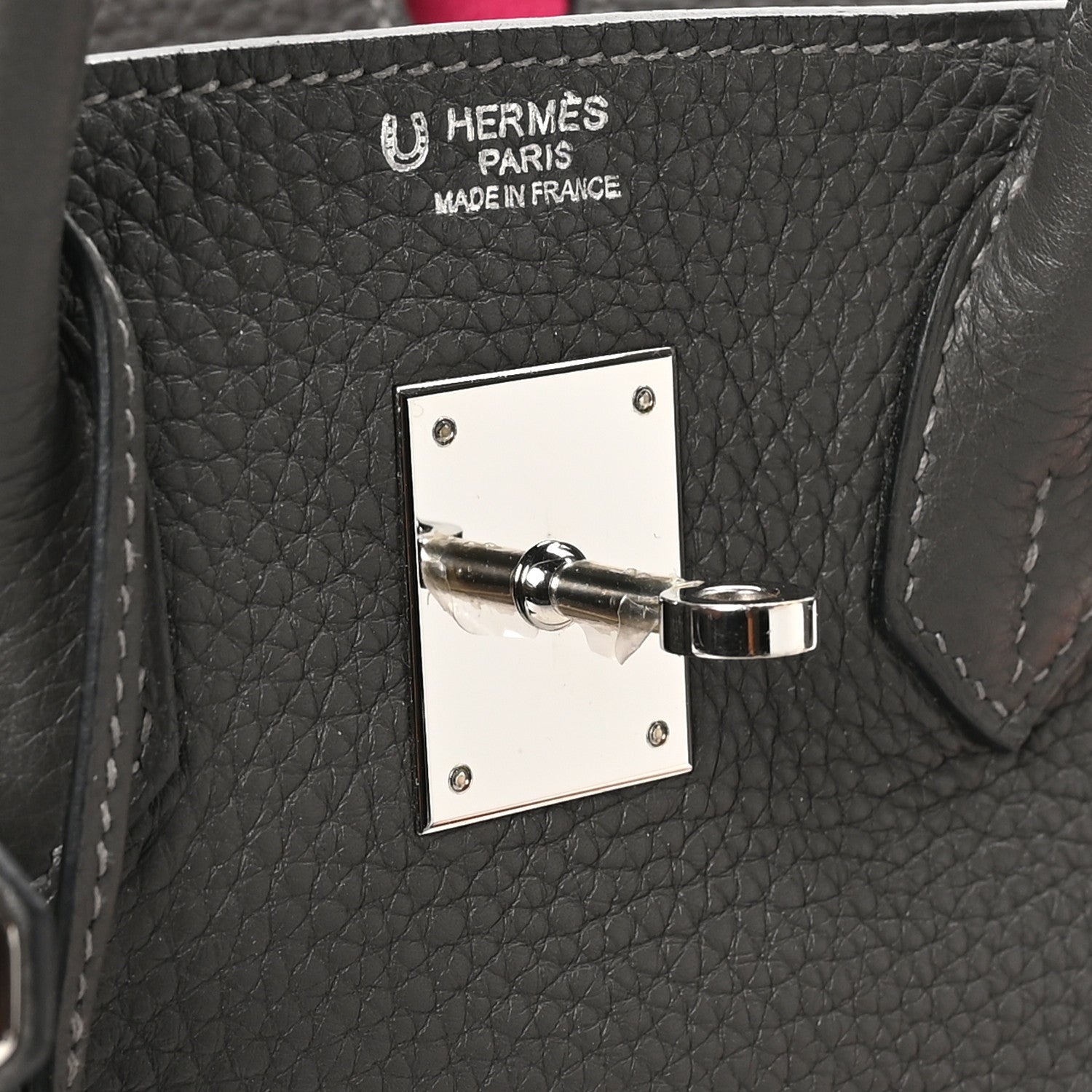 Hermes Togo Horseshoe Birkin 30 Etain Rose Mexico 7 of 10