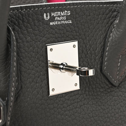 Hermes Togo Horseshoe Birkin 30 Etain Rose Mexico 7 of 10