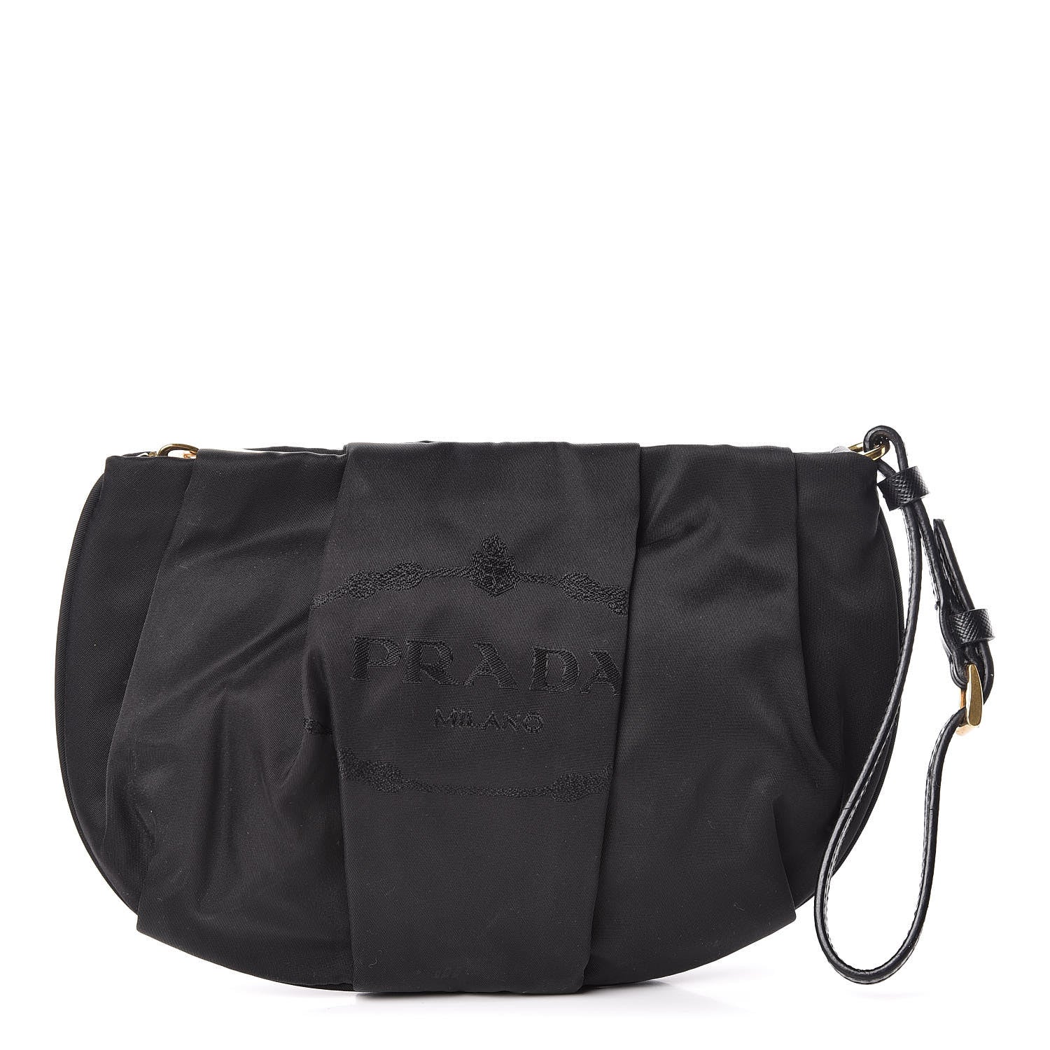 Prada Tessuto Nylon Clutch Wristlet Black 1 of 10
