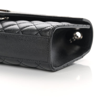 Saint Laurent Grain De Poudre Textured Mixed Matelasse Triquilt Small Monogram Satchel Black 10 of 12