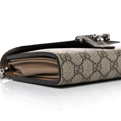 Gucci GG Supreme Monogram Mini Dionysus Chain Wallet Beige Taupe 8 of 17