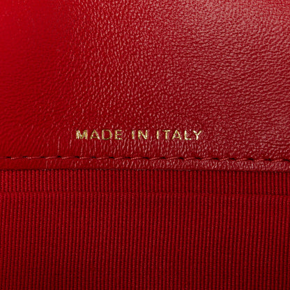 Chanel Lambskin Quilted Pillow Crush Flap Phone Holder With Chain Red 7 of 11