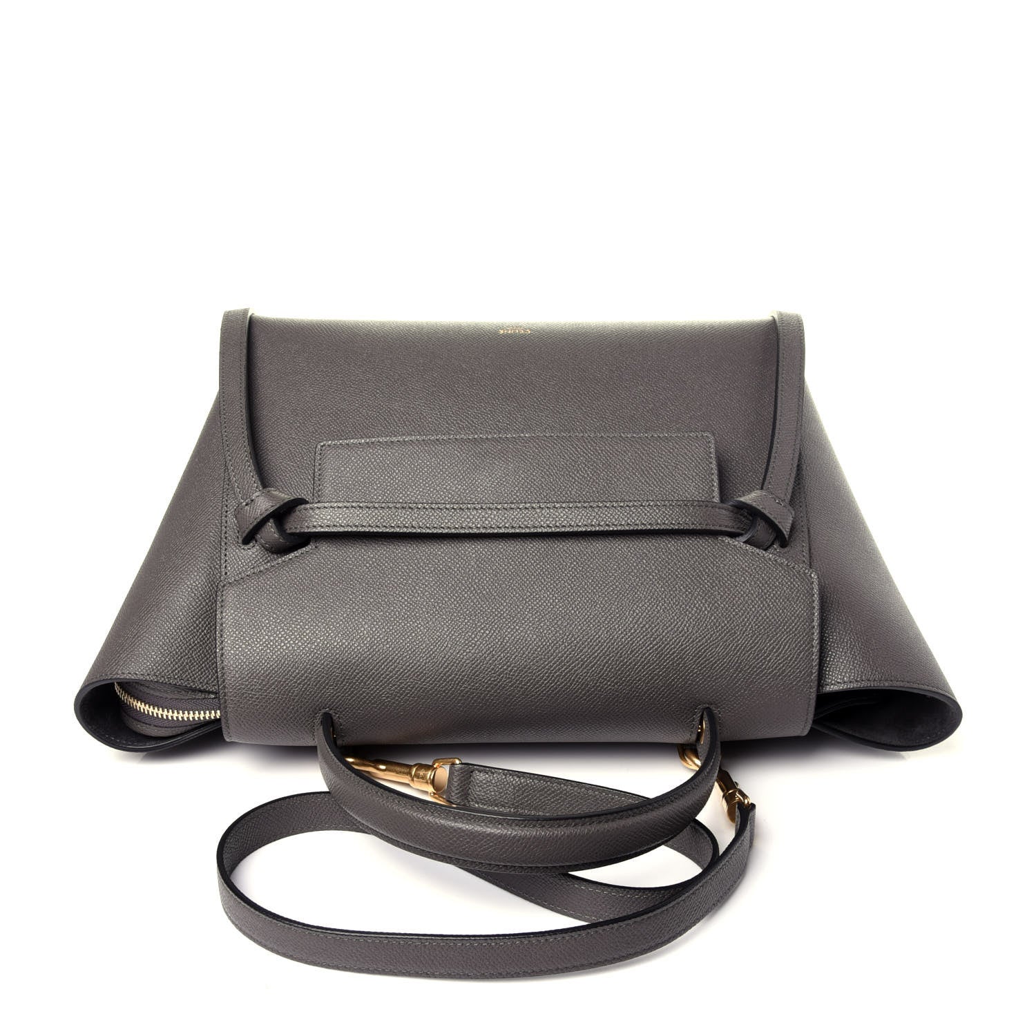 Celine Grained Calfskin Mini Belt Bag Grey 11 of 13
