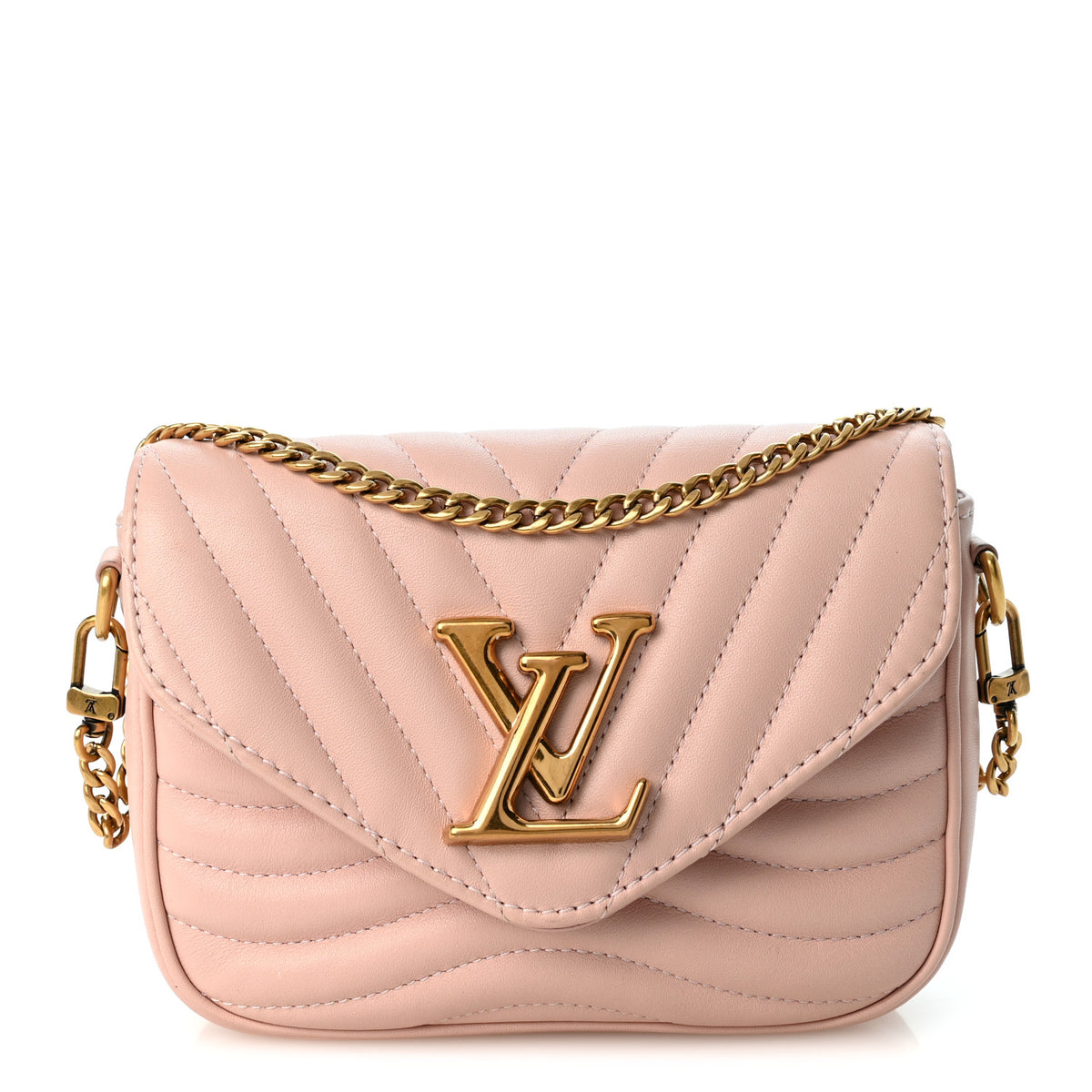 Calfskin New Wave Multi Pochette Rose Ballerine