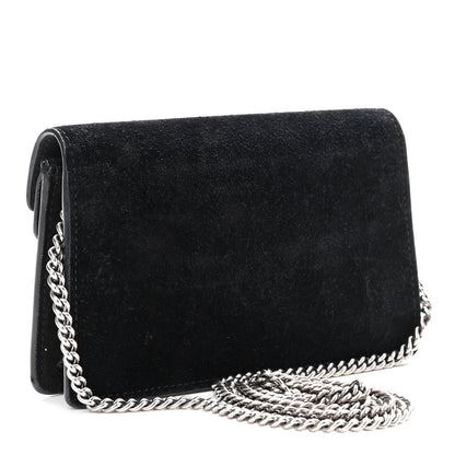 Gucci Suede Super Mini Dionysus Shoulder Bag Black 3 of 9