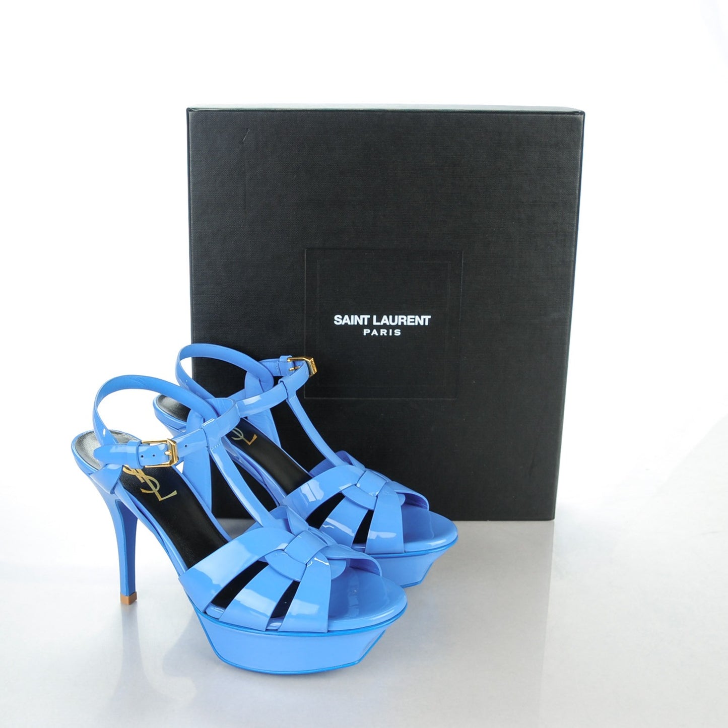 Patent Tribute 75 Platform Sandals 35 Blue