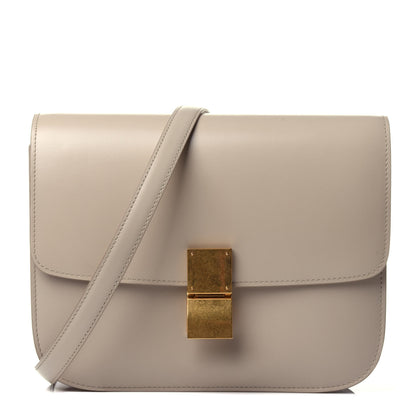 Celine Box Calfskin Medium Classic Box Flap Bag Powder 1 of 4
