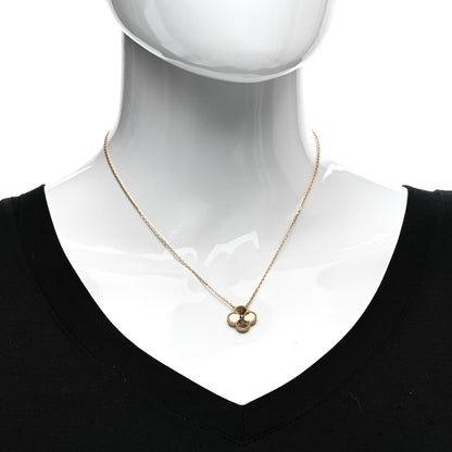 Van Cleef & Arpels 18K Yellow Gold Guilloche Vintage Alhambra Pendant Necklace 2 of 4