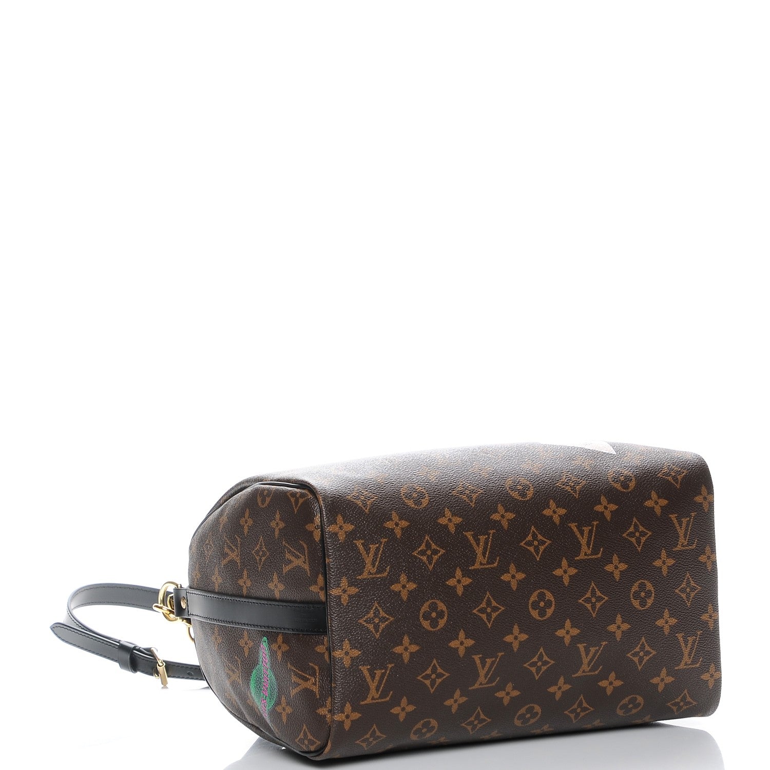 Louis Vuitton Monogram My World Tour Speedy Bandouliere 30 Black 5 of 8