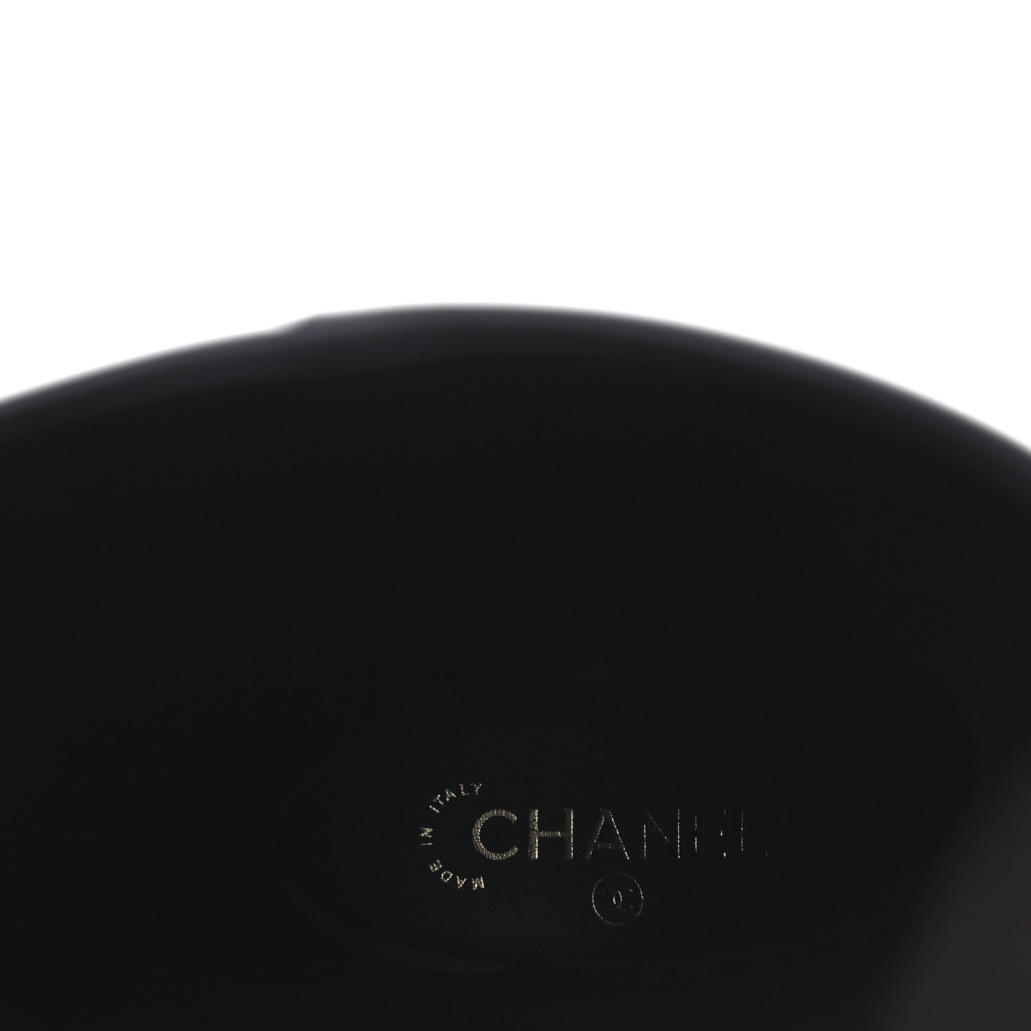 Chanel Calfskin CC High Boots 37.5 Dark Brown 9 of 13