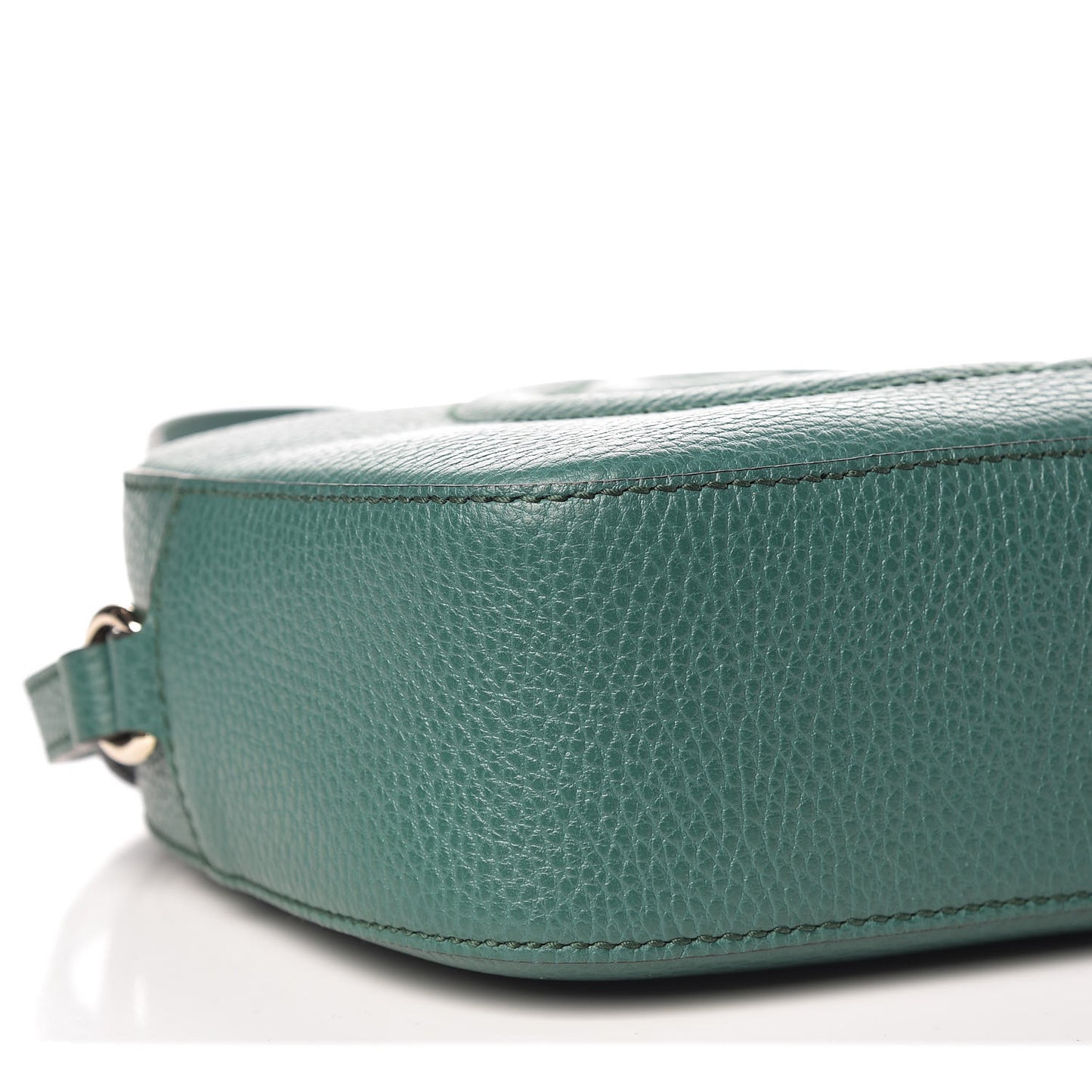 Pebbled Calfskin Small Soho Disco Bag Emerald Green