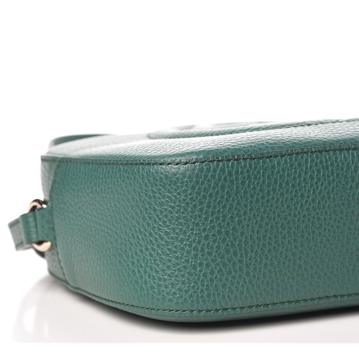 Gucci Pebbled Calfskin Small Soho Disco Bag Emerald Green 5 of 9